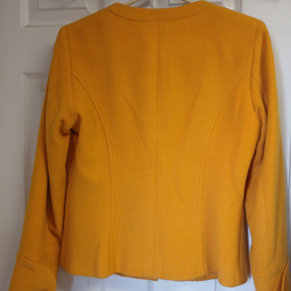 Etcetera Vibrant Yellow Wool Jacket - image 3